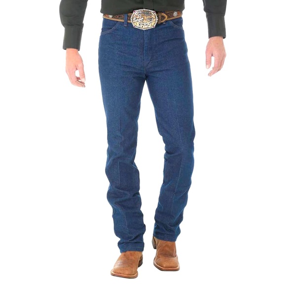 WRANGLERS Mens 936DEN Straight Leg Slim Fit Rough Blue Jeans 31 X 30 EUC - Picture 1 of 12